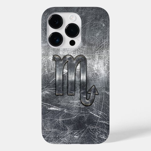 Scorpio Zodiab Onderteken Onderdruk Industriële st Case-Mate iPhone Case (Achterkant)