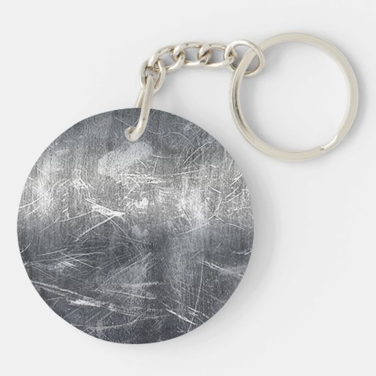 Scorpio Zodiab Onderteken Onderdruk Industriële st Sleutelhanger (Achterkant)