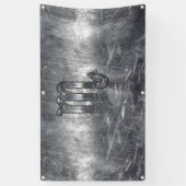 Scorpio Zodiab Onderteken Onderdruk Industriële st Spandoek (Verticaal)