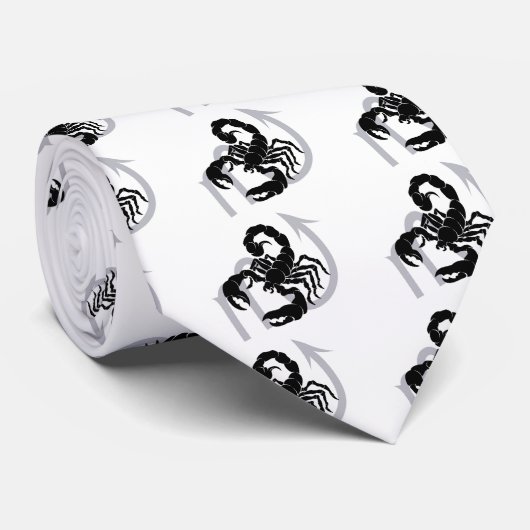 Scorpio zodiabetici astroscoopteken stropdas (Opgerold)