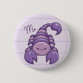 Scorpio Zodiac Animal Button (Voorkant)