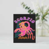 Scorpio Zodiac Art Owner Gift | Cute, Funny Gift Kaart (Staand voorkant)