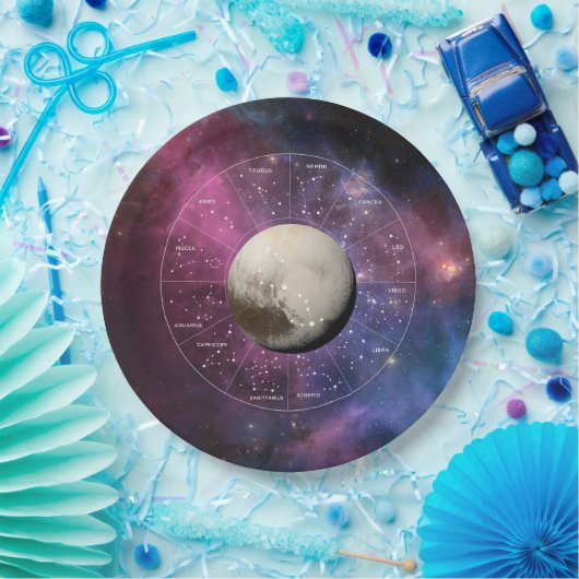 Scorpio Zodiac Astrological Sign - Planet Pluto Papieren Bordje (Feest)