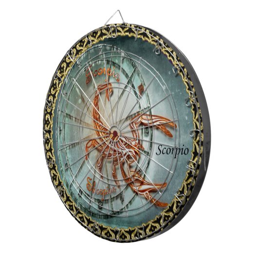 Scorpio Zodiac Astrology design Dartbord (Voorkant Rechts)