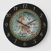 Scorpio Zodiac Astrology design Grote Klok (Voorkant)