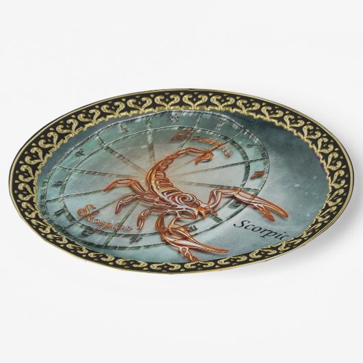 Scorpio Zodiac Astrology design Papieren Bordje (Gekanteld)