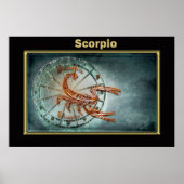 Scorpio Zodiac Astrology design Poster (Voorkant)