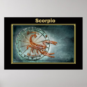 Scorpio Zodiac Astrology design Poster