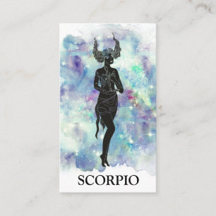 *~* SCORPIO Zodiac Astrology Readings Blue Blauwgr Visitekaartje
