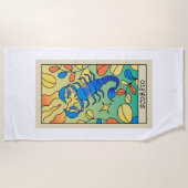 Scorpio Zodiac Beach Towel Strandlaken (Voorkant)