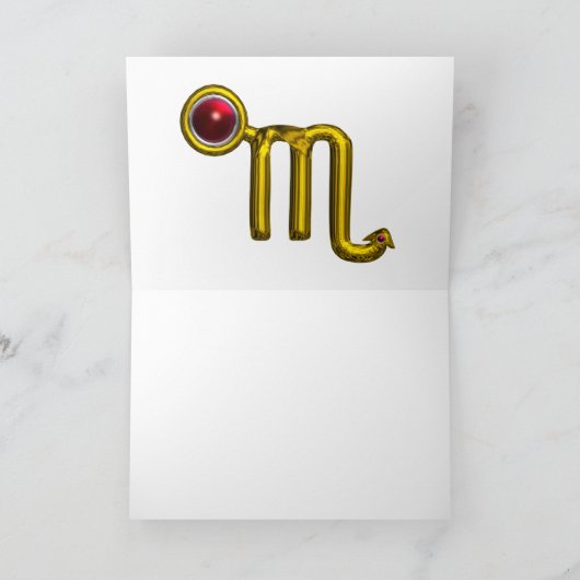 SCORPIO Zodiac Birthday Kaart (Binnen)