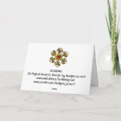 SCORPIO Zodiac Birthday Red Grenade Kaart (Achterkant)