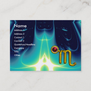 SCORPIO ZODIAC BIRTHDAY Red Grenade Visitekaartje