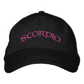 Scorpio Zodiac Black/Magenta Pet (Voorkant)