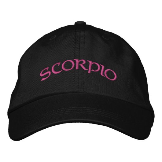 Scorpio Zodiac Black/Magenta Pet (Voorkant)