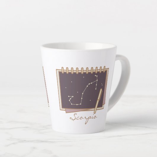 Scorpio Zodiac Boho Coffee Mok (Rechterhoek)