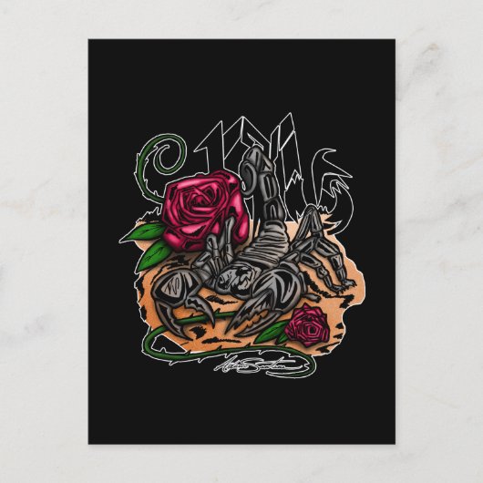 Scorpio - Zodiac Briefkaart (Voorkant)