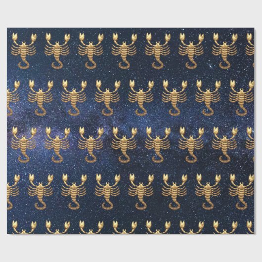 Scorpio Zodiac Cadeaupapier (Vlak)