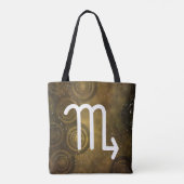 Scorpio Zodiac Canvas tas (Achterkant)