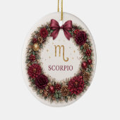 Scorpio Zodiac Christmas Ornament – Deep Winter Fl (Rechts)