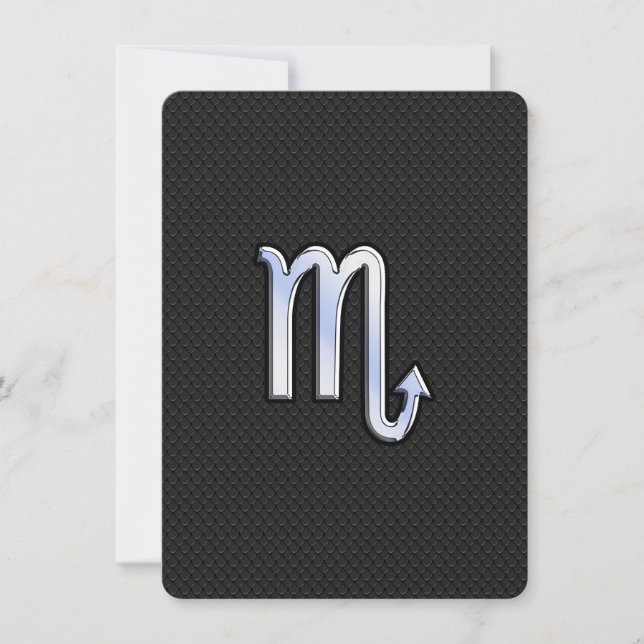 Scorpio Zodiac chrome als Sign black slang skin (Voorkant)
