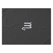 Scorpio Zodiac Chrome zoals op slangenhuidstijl Tafelkleed (Voorkant (Horizontaal))