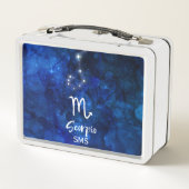 Scorpio Zodiac Constellation Blue Galaxy Monogram (Achterkant)