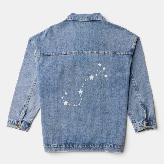 Scorpio Zodiac Constellation Denim Jacket (Achterkant)