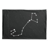 Scorpio Zodiac Constellation Modern Black & White Kussensloop (Achterkant)