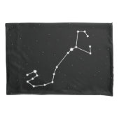 Scorpio Zodiac Constellation Modern Black & White Kussensloop (Voorkant)