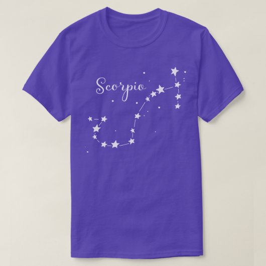 Scorpio Zodiac Constellation T-shirt (Design voorkant)