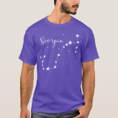 Scorpio Zodiac Constellation T-shirt (Voorkant)
