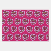 Scorpio Zodiac Coquette Hart Verjaardagstaart Inpakpapier Vel (Voorkant 2)