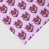 Scorpio Zodiac Coquette Hart Verjaardagstaart Tissuepapier (Detail)