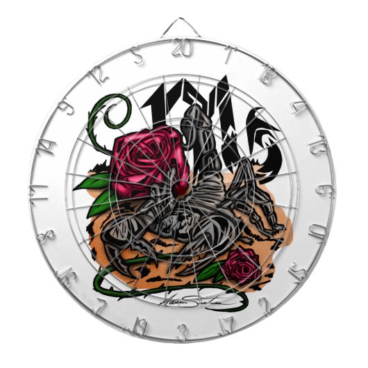 Scorpio - Zodiac Dartbord (Voorkant)