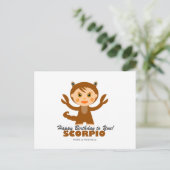 Scorpio Zodiac for Kids Briefkaart (Staand voorkant)