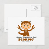 Scorpio Zodiac for Kids Briefkaart (Voorkant / Achterkant)