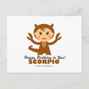 Scorpio Zodiac for Kids Briefkaart