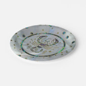 Scorpio Zodiac Gold Abalone op constellatie Papieren Bordje (Gekanteld)