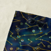 Scorpio Zodiac Gold Abalone op constellatie Strandlaken (In situ)