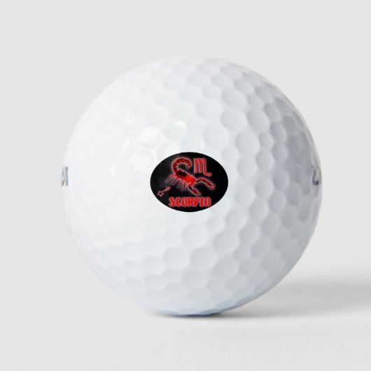 scorpio Zodiac Golfballen (Voorkant)