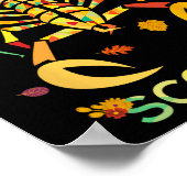 Scorpio Zodiac Herfst Scorpion Birthday Poster (Hoek)