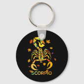 Scorpio Zodiac Herfst Scorpion Birthday Sleutelhanger (Voorkant)