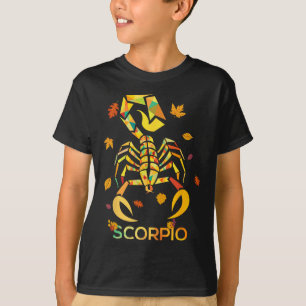 Scorpio Zodiac Herfst Scorpion Birthday T-shirt