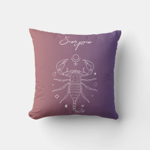 Scorpio zodiac horoscoopstertekengradiënt kussen
