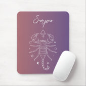 Scorpio zodiac horoscoopstertekengradiënt muismat (Met muis)
