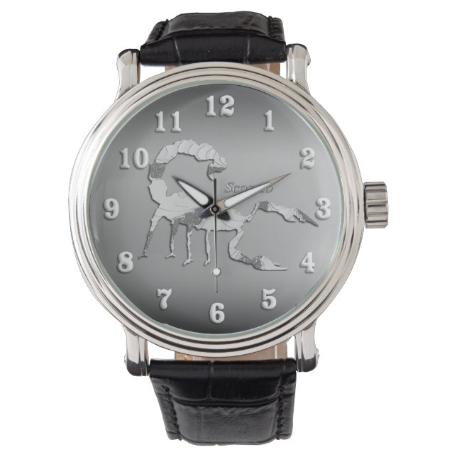 Scorpio Zodiac Horoscope Horloge (Voorkant)