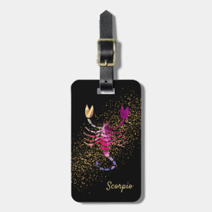 Scorpio - Zodiac Horoscope - Scorpion Bagagelabel