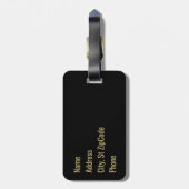 Scorpio - Zodiac Horoscope - Scorpion Bagagelabel (Achterkant verticaal)