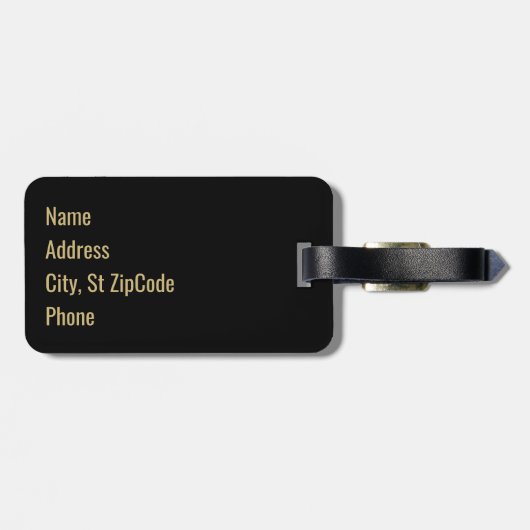 Scorpio - Zodiac Horoscope - Scorpion Bagagelabel (Achterkant horizontaal)